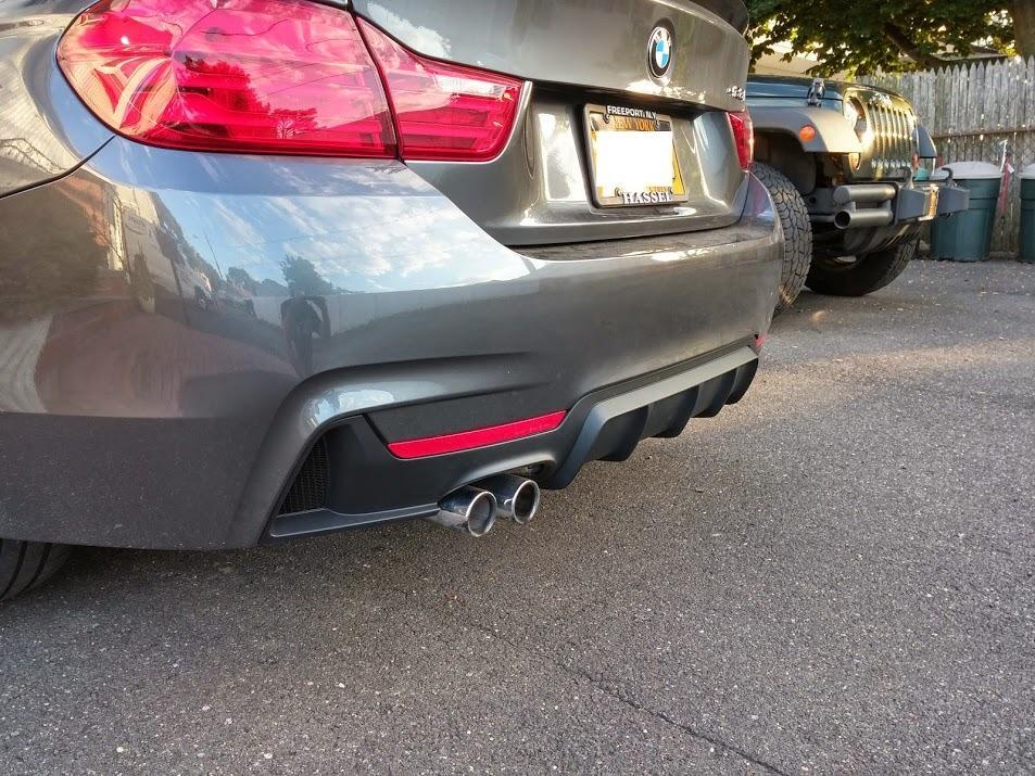 20142018 BMW F32 4 SERIES REAR DIFFUSER M PERFORMANCE STYLE (SINGLE