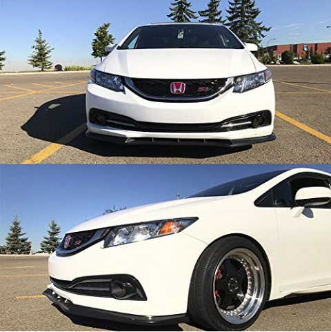 2013-2015 HONDA CIVIC SEDAN V STYLE FRONT BUMPER LIP | Phantom Autos