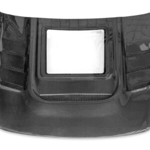 2009-2013 Infiniti G37 Sedan CMST Tempered Glass Transparent Hood (Carbon Fiber)