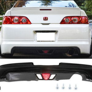 2005-2006 Acura RSX Mugen Style Rear Bumper Lip With Third Brake Light LED