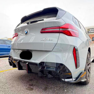 2025-2026 BMW G45 X3 V Style Rear Diffuser (Black)